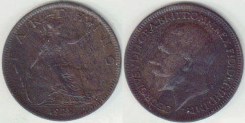 1928 Great Britain Farthing A008582